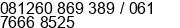 Mobile number of Mr. Fahmi Z, S.Si at Medan