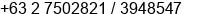 Phone number of Ms. Baby Reyes at Makati City